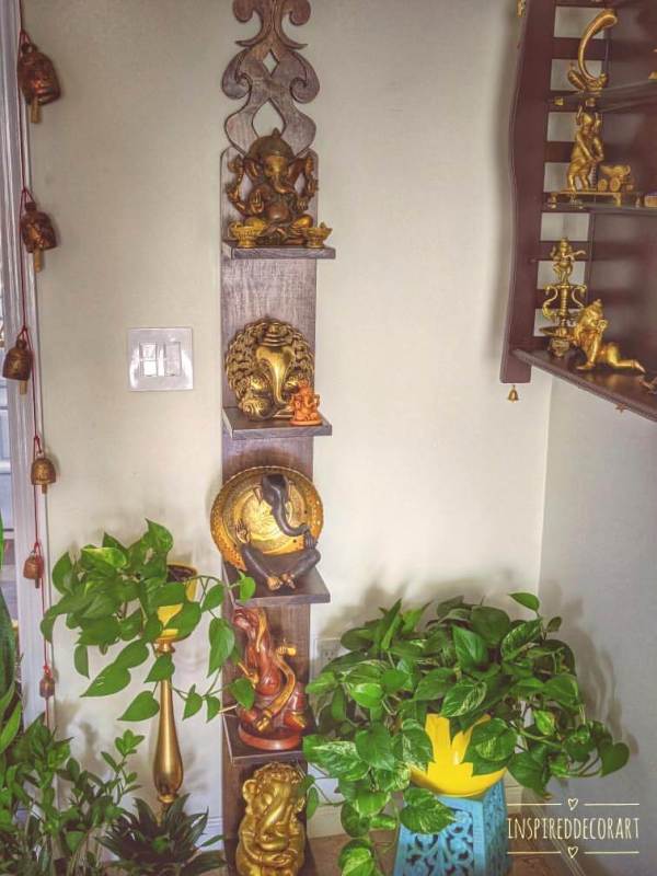 One look at Thenmozhi's home will transport you to India! With greenery and temple elements, this South Indian Home in USA glows with abundance and piety.
