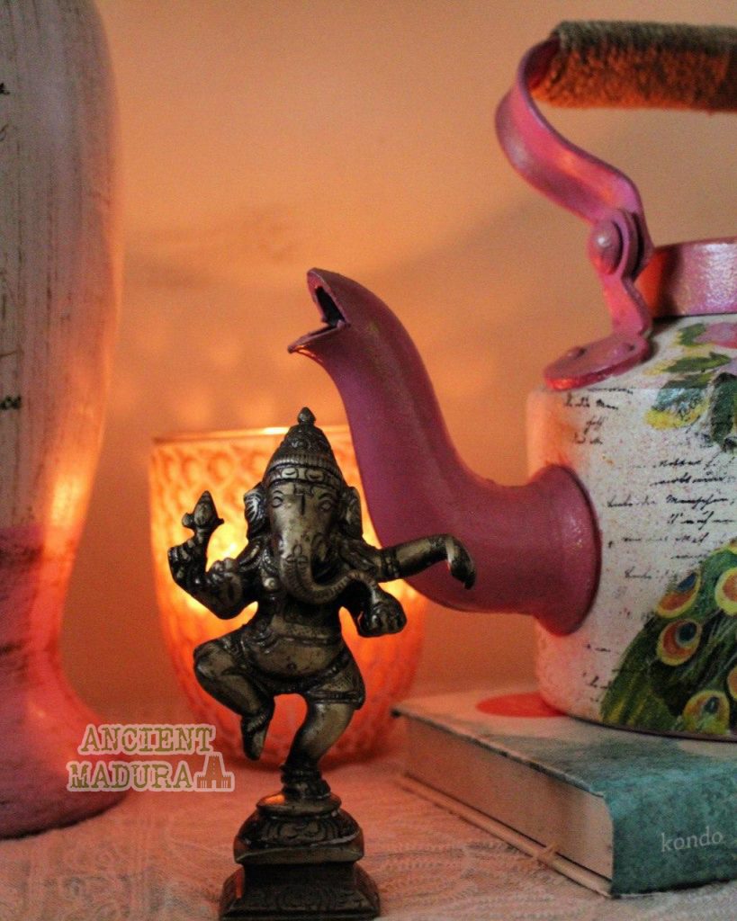 Brass Dancing Ganesh Statue