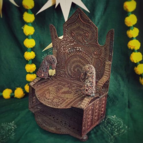 Copper work pooja platform