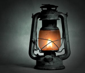 old kerosene lamp