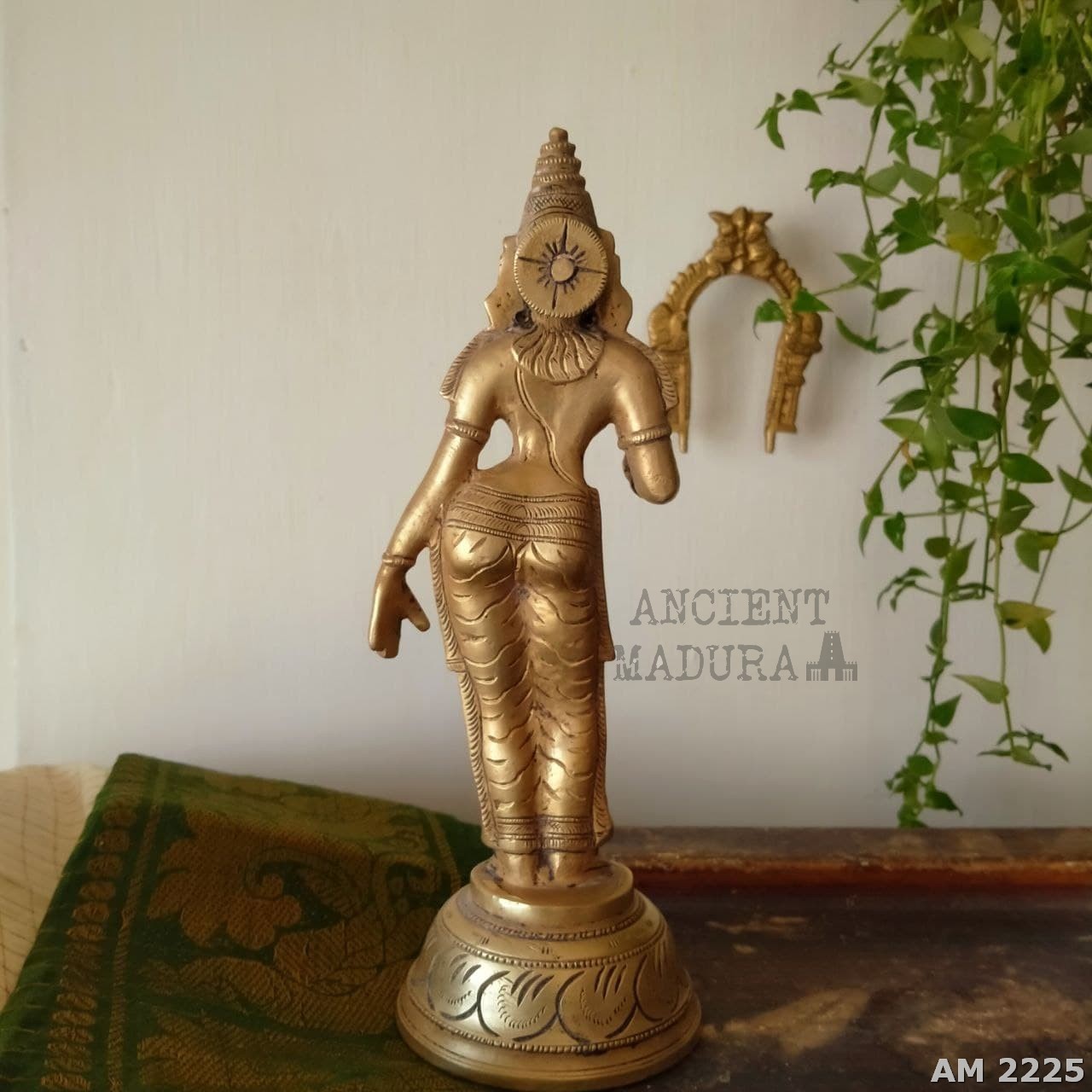 Bronze Goddess Bhudevi Statue - Image 6