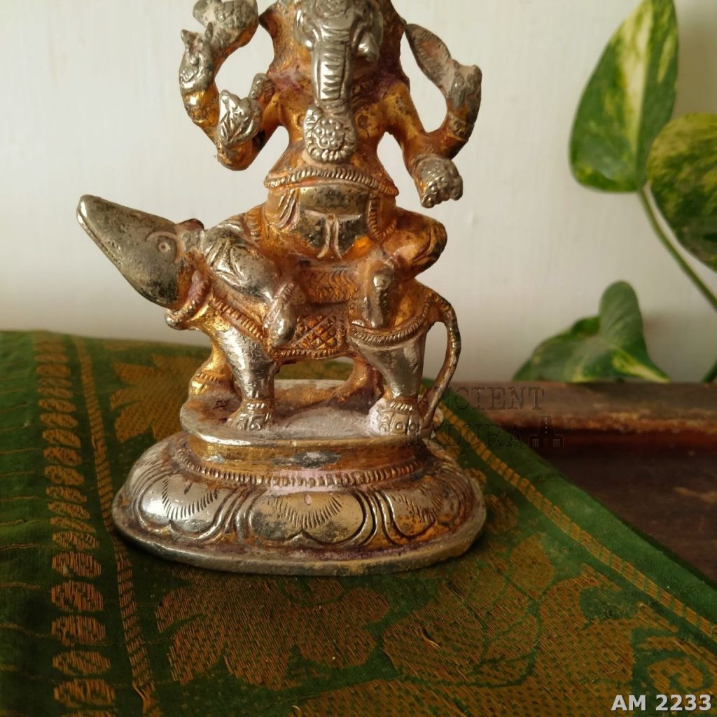 Brass Ganesh Statue Ancient Madurai