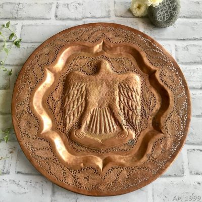 Copper Wall Plate with Eagle