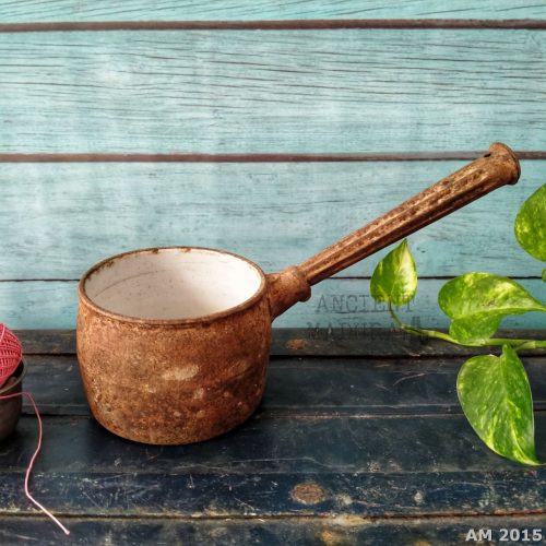 Vintage Cast Iron Enamel Sauce pan