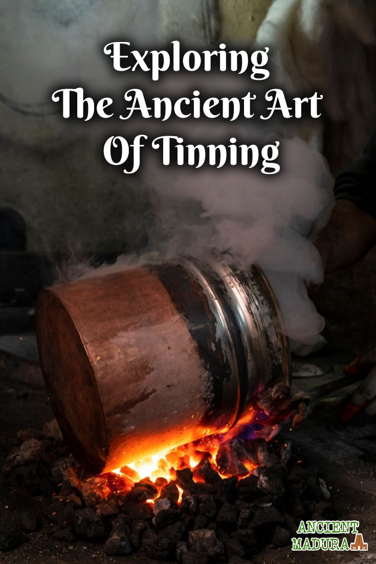 Tinning is a process of thinly coating the inner surface of vessels with tin to prevent oxidation, leaching, and corrosion during cooking