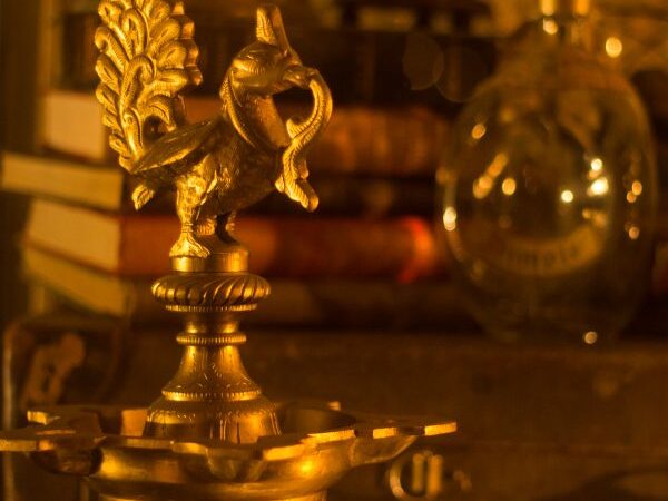 Indian Antique Decor with lamp
