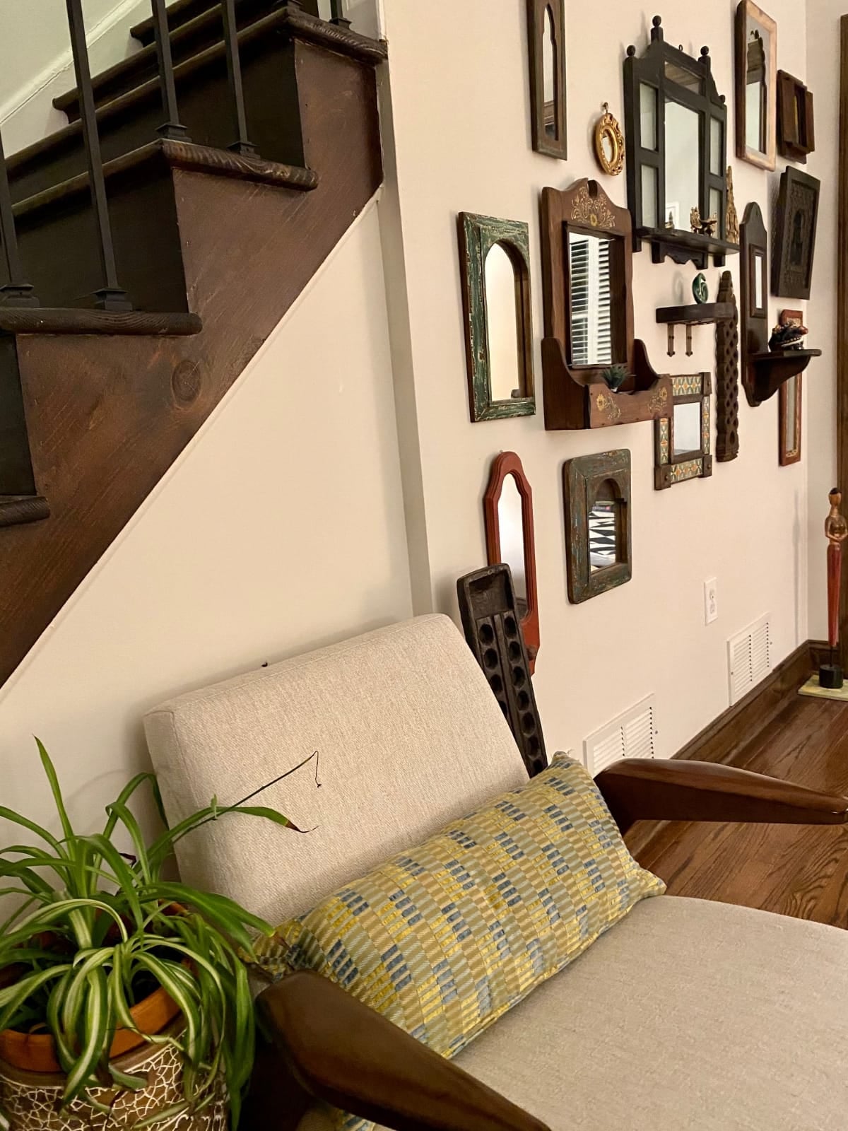 Decor under a staircase
