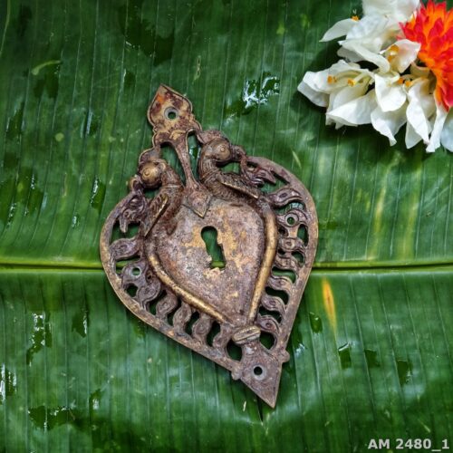 Bronze Twin Peacock Escutcheon