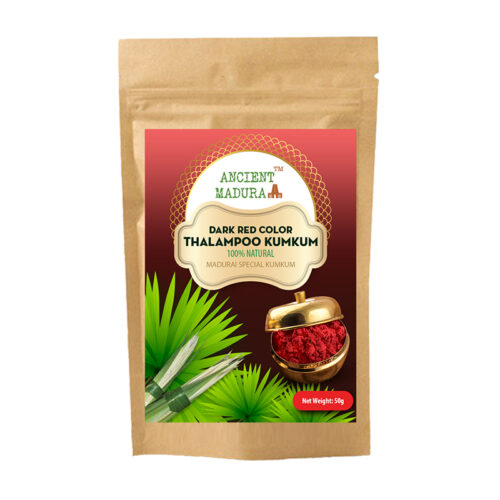 dark red madurai thalampoo kumkum