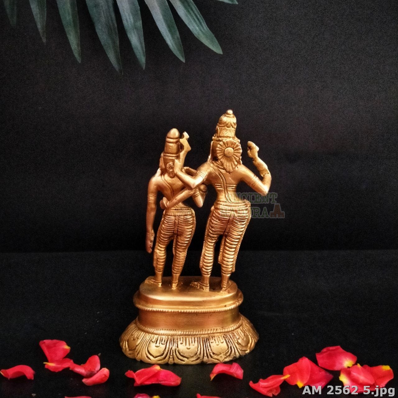 Brass Lord Shiva with Goddess parvati