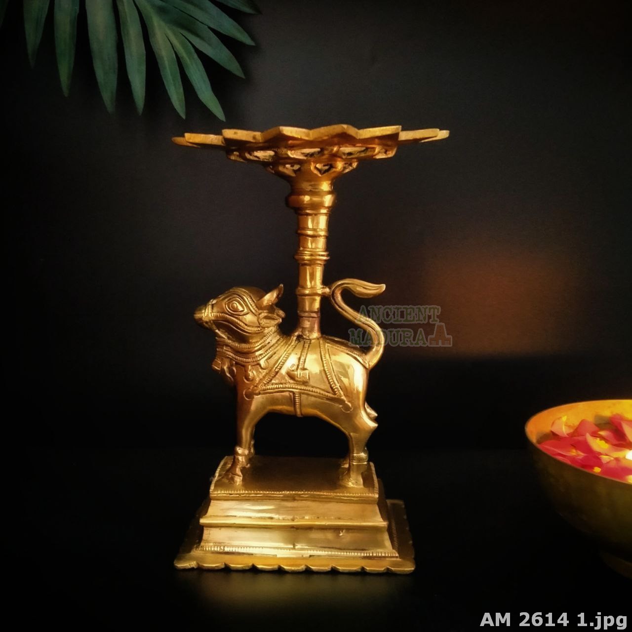 Brass Nandi Dhoop Stand