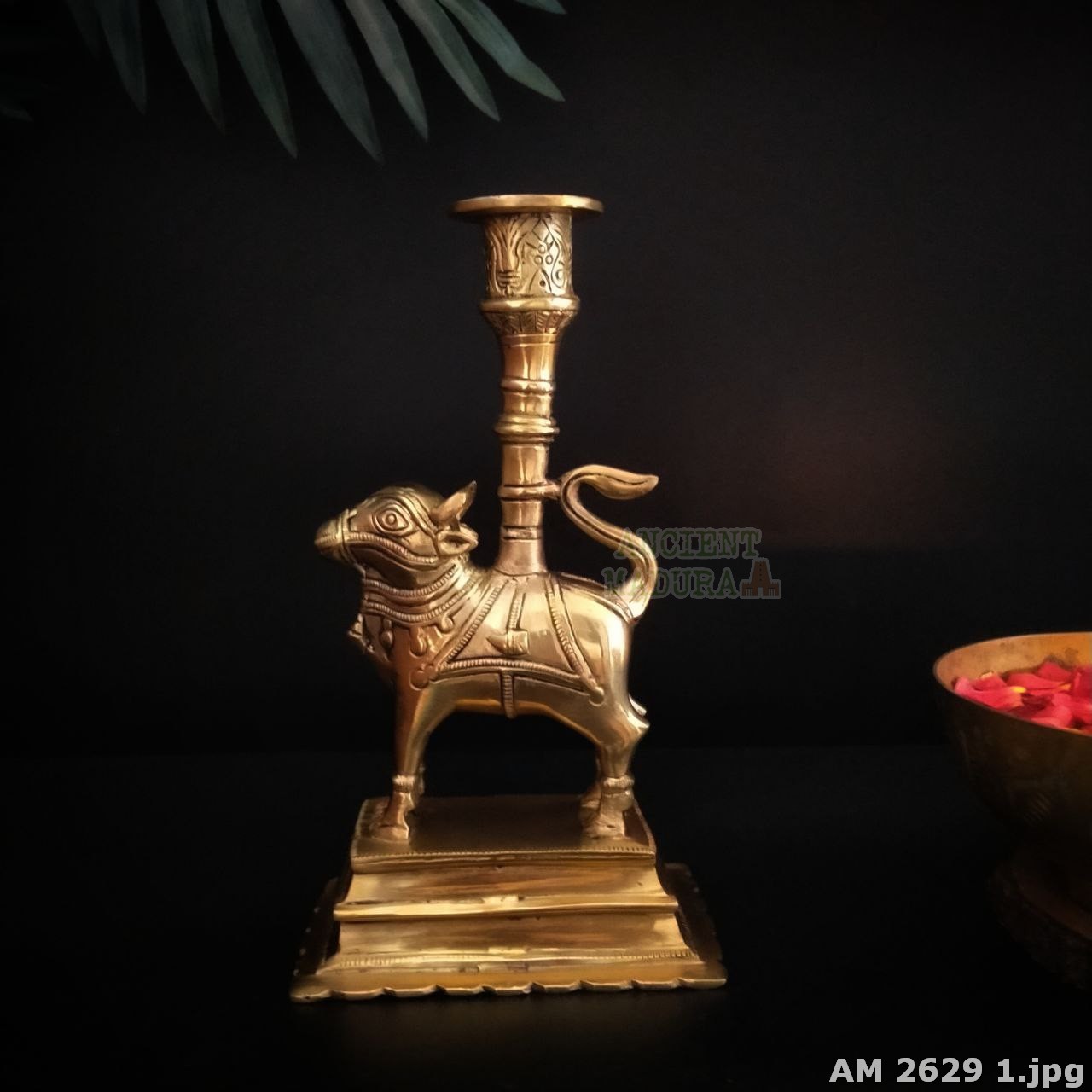 Brass Nandi Dhoop Stand