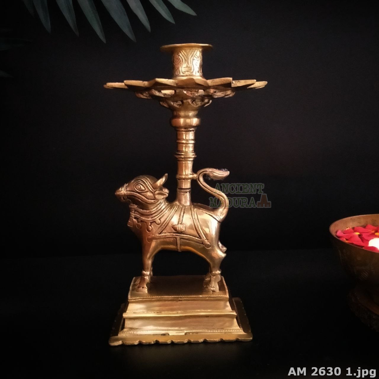 Brass Nandi Dhoop Stand