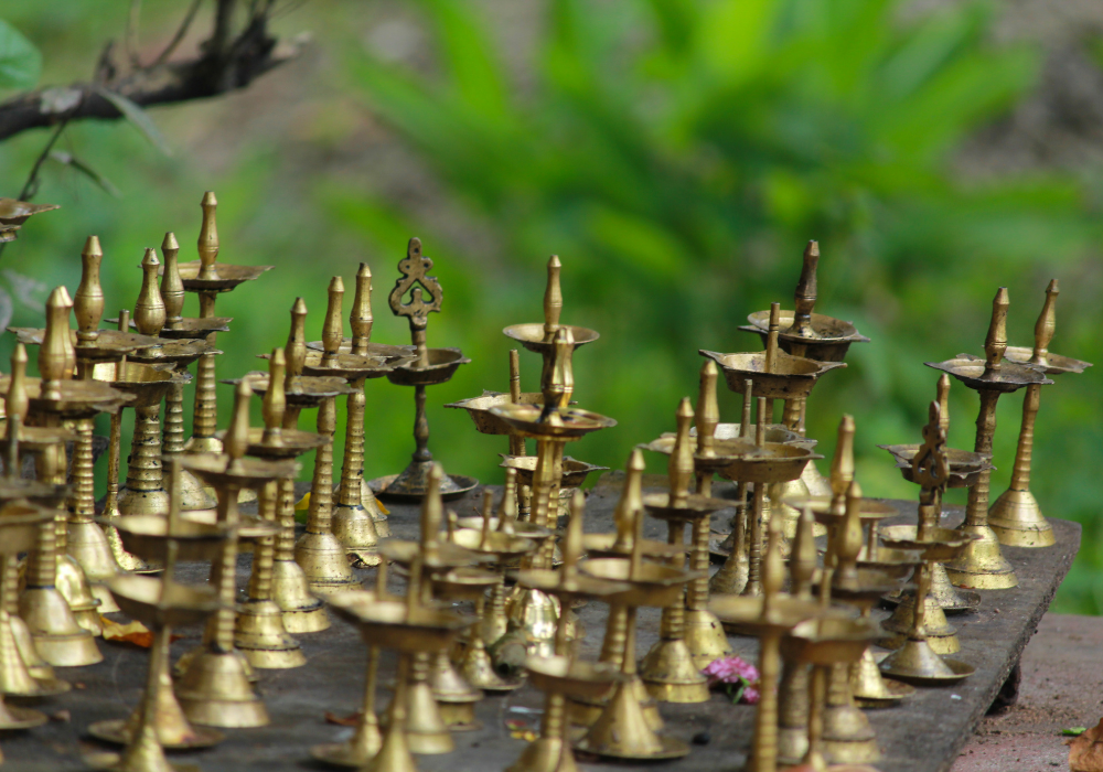 brass kuthu vilakkus/ oil lamps