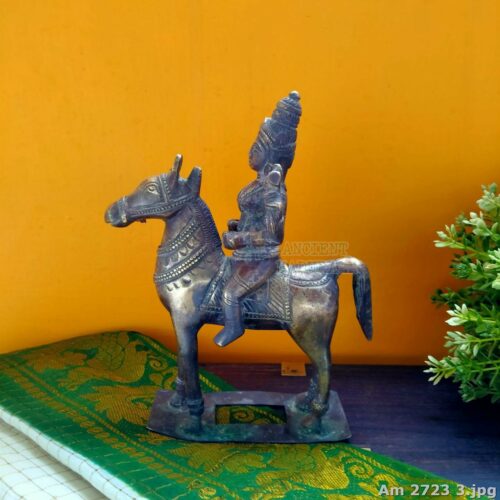 Bronze Statue of Warrior on Horse
