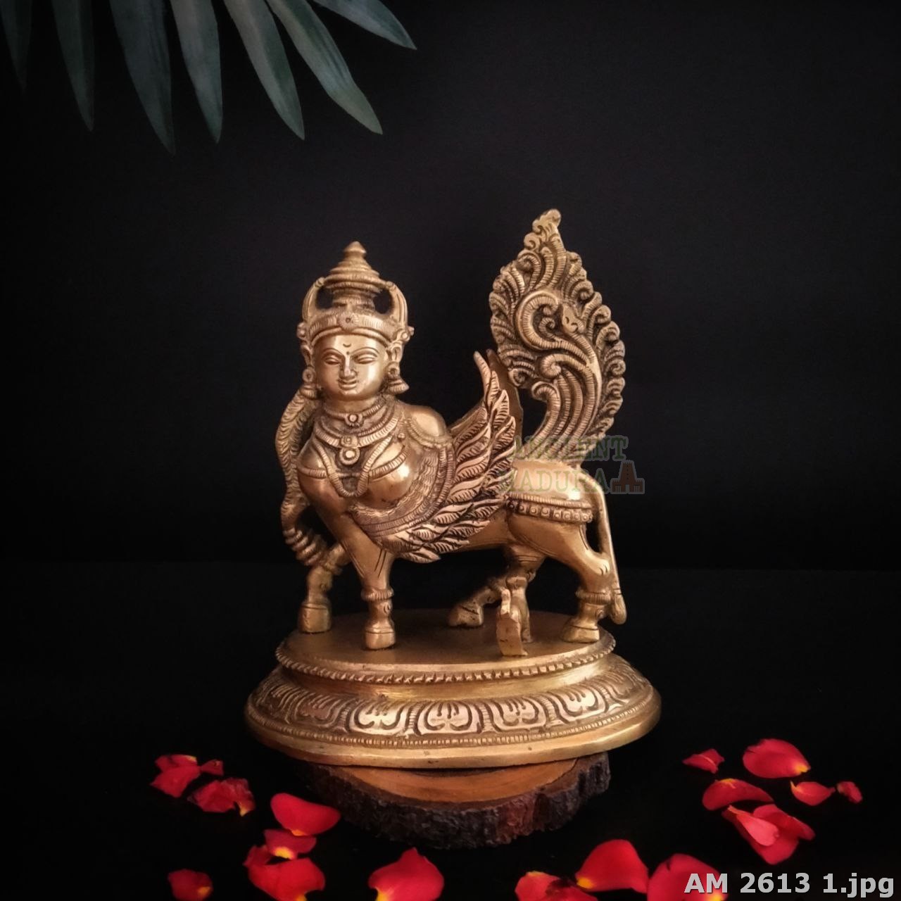 The DIvine Kamadhenu on a pedestal