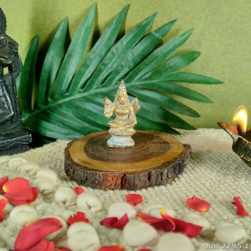 Brass Goddess Lakshmi statue