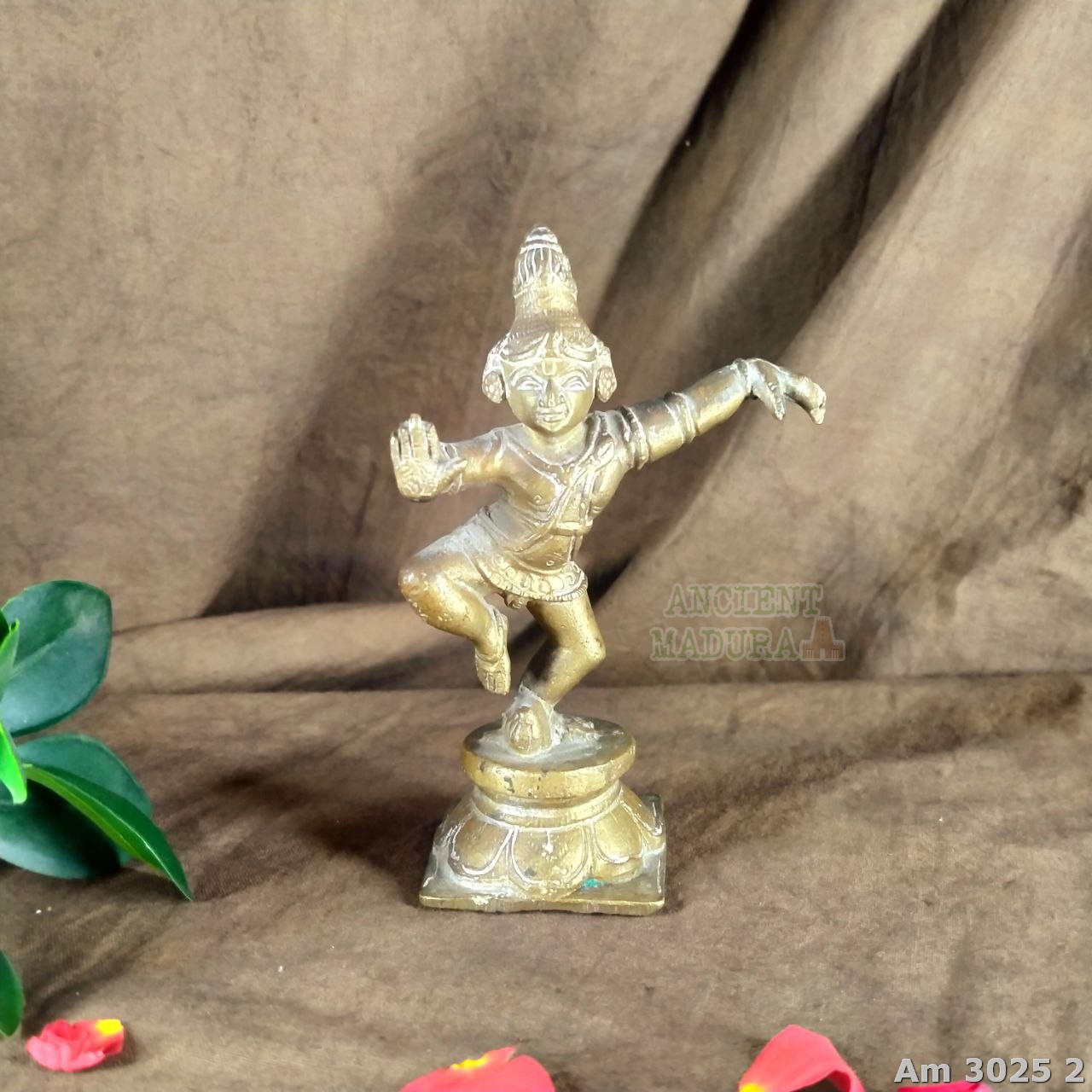 Bronze Dancing Balakrishna statue - Image 2