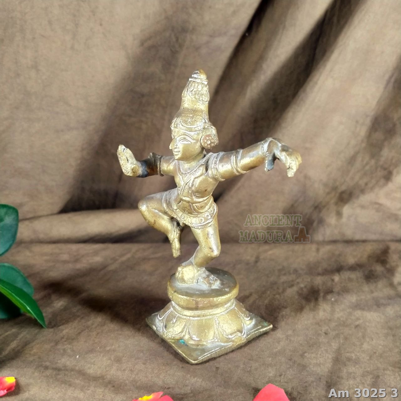 Bronze Dancing Balakrishna statue - Image 3