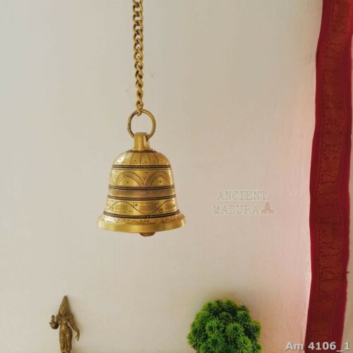 Brass Hanging Bell with antique finish