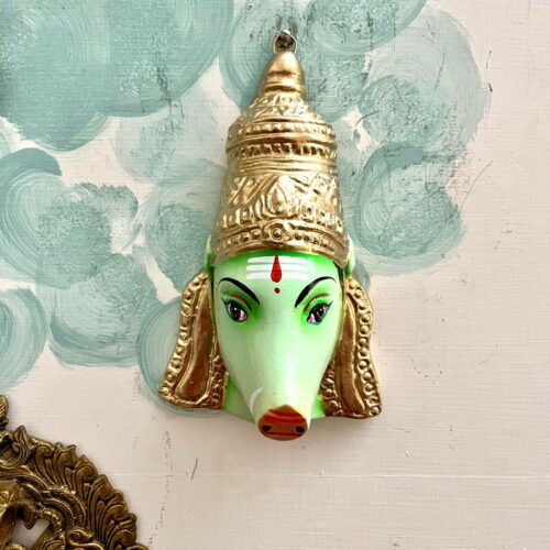 Varahi Amman Face Mask Green Colour