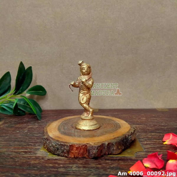 Brass Krishna Idol