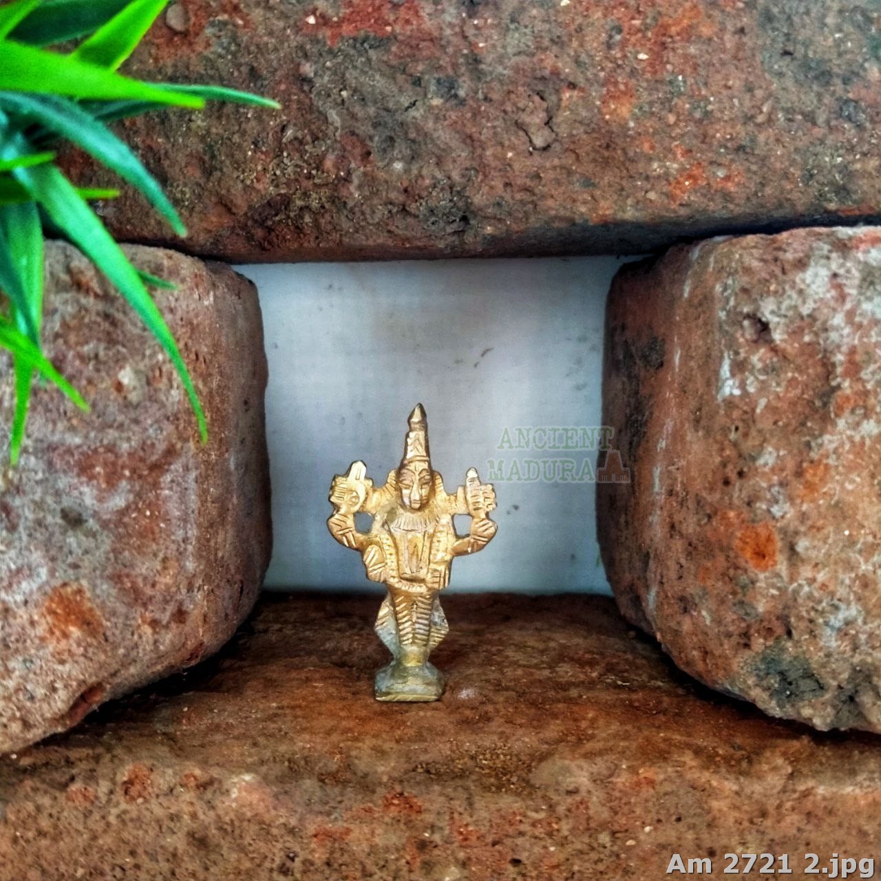 Small Brass Vishnu Idol