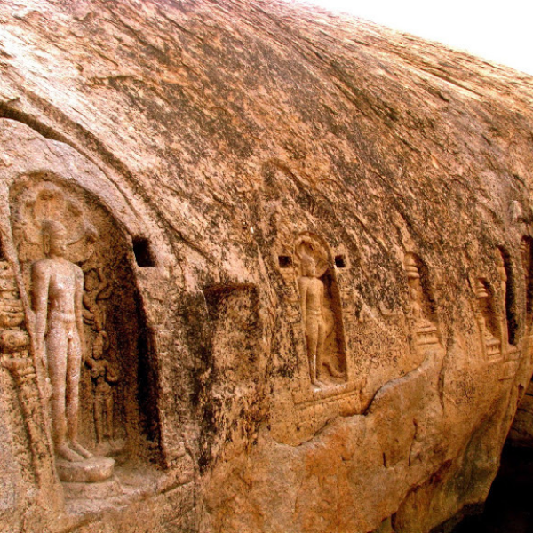 Tourist attractions in Madurai Reliefs of the Tirthankaras