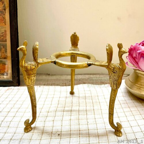 Bronze Peacock Stand