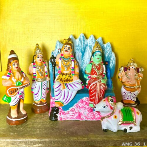 Handcrafted Golu Dolls - Thiruvilayadal Set or Kailasam Set