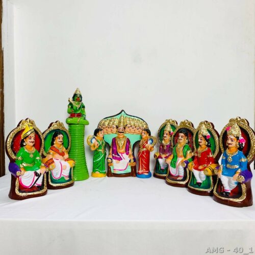 Handcrafted Golu Dolls - Raavana Dharbaar