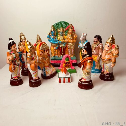 Handcrafted Golu Dolls - Meenakshi Thirukkalyanam