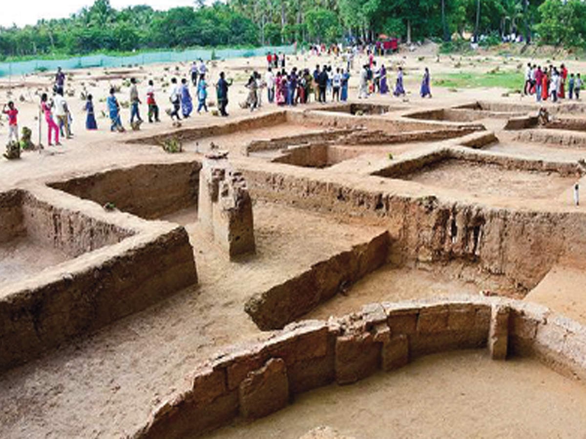 excavated blocks at keeladi 
