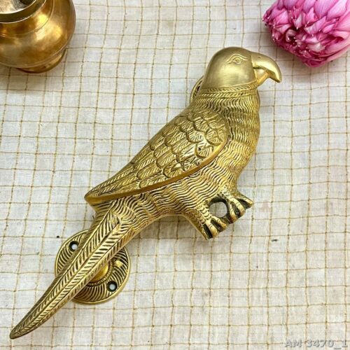 Brass Parrot Door Handle