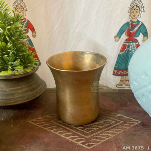 brass tumbler