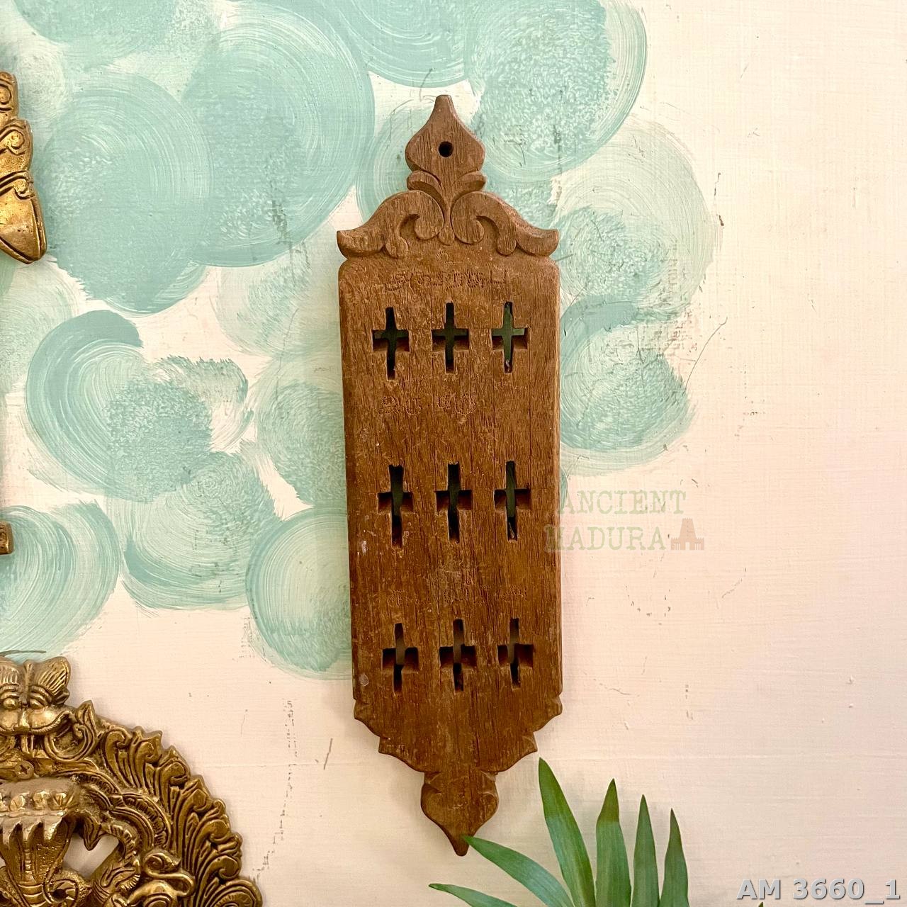 Vintage Wooden Spoon Holder