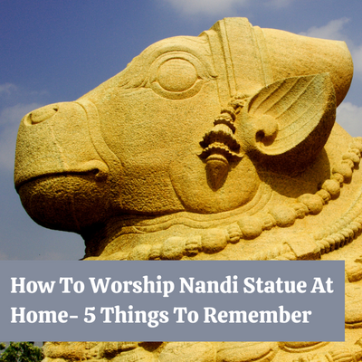 Nandi Statue in Yellow Stone