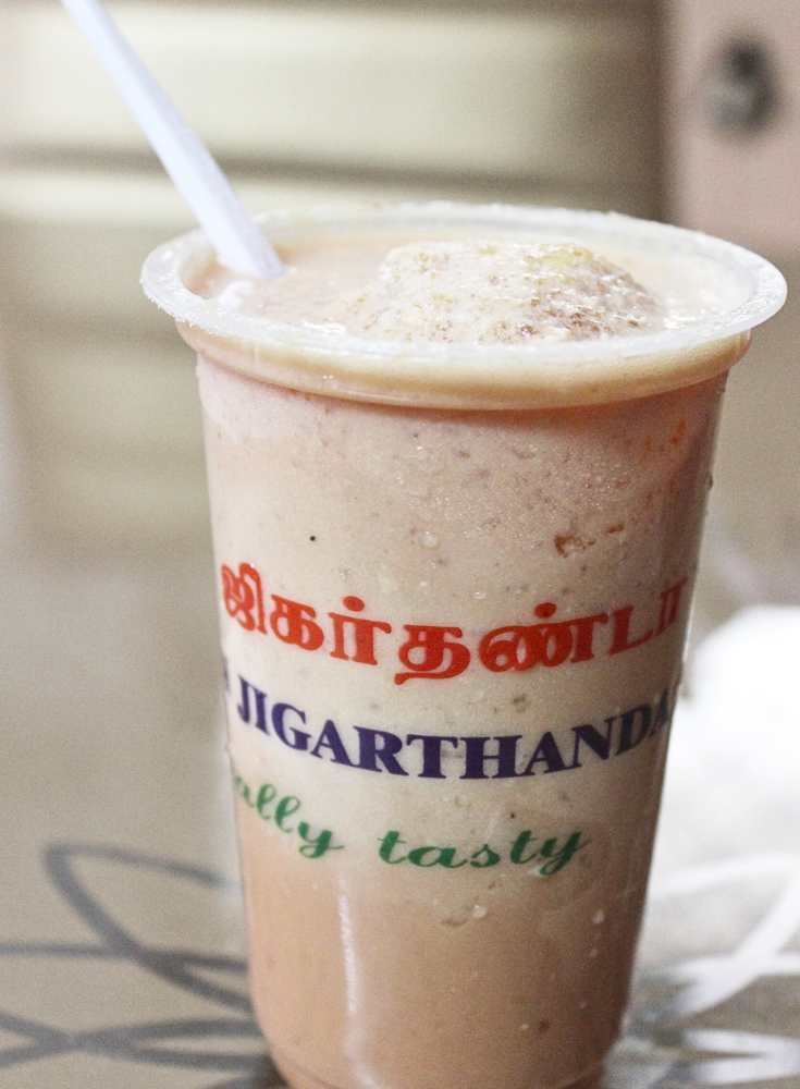 A glass of cold Madurai Jil Jil Jigarthanda