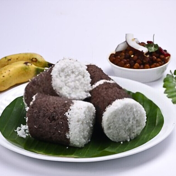 A plate of Ragi Puttu