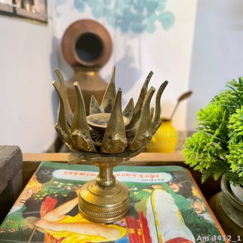 Bronze Lotus Loban Fumigator