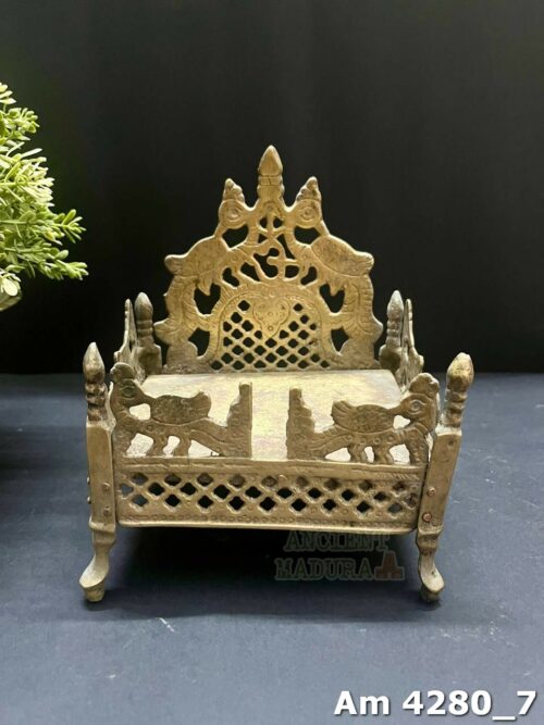 Brass Peacock Pooja Stand
