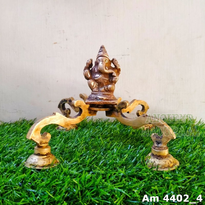 Bronze Ganesha on stand