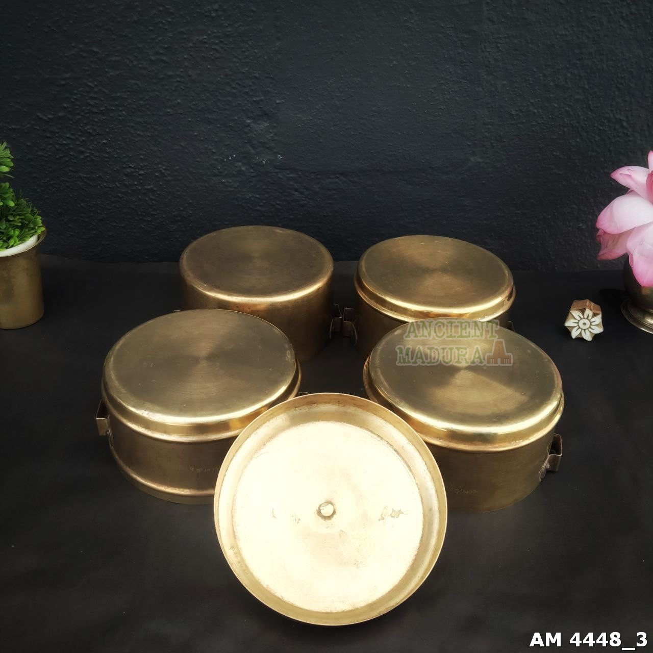 Brass Tiffin Carrier - Ancient Madurai