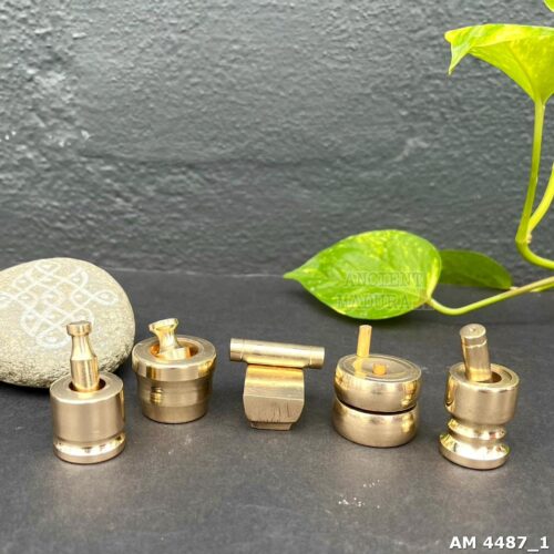 Grahapravesam Set - Brass Mini Kitchen Grinding Set