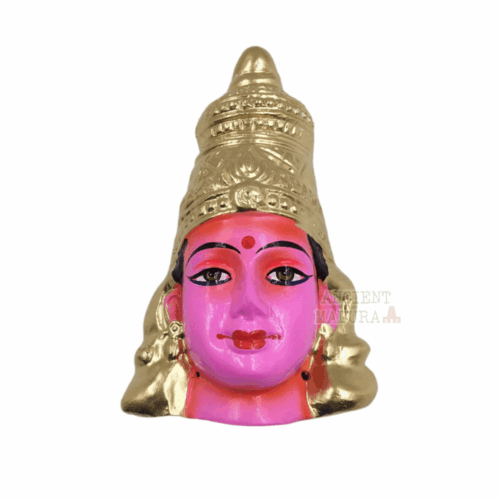 Amman Mugam - Purple Amman Paper Mache