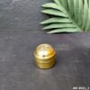 Small Dabbi for Kumkum, Chandan, tumeric | Brass OM Box | Brass Kumkum box