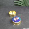 Brass Kumkum Box – Pichwai Cow Meena Design | Sindoor Dibbi | Decorative Round Box for Pooja & Gifting