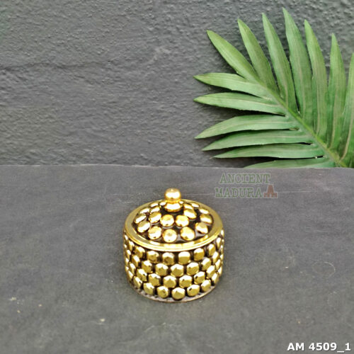 sindoor dani brass kumkum box