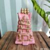 Small Temple Gopuram in Clay (Pale pink)