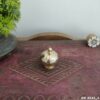 Traditional Engraved Brass Kumkum Box | Decorative Sindoor Dibbi for Pooja